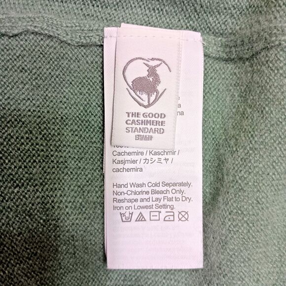 J Crew Cashmere Crewneck Sweater Men XXL Green Soft Knit Pullover MSRP $158 - Picture 4 of 6